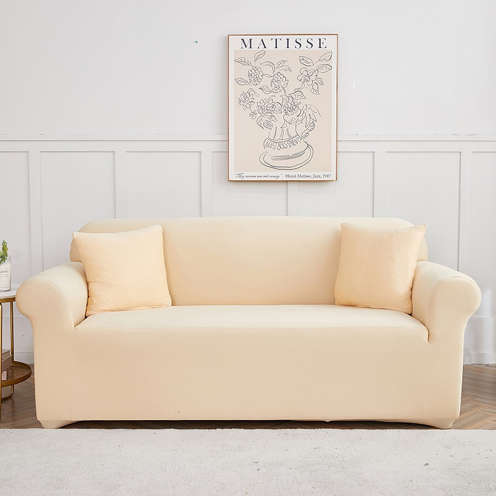 Beige - Sofabezüge für klassische und Ecksofas