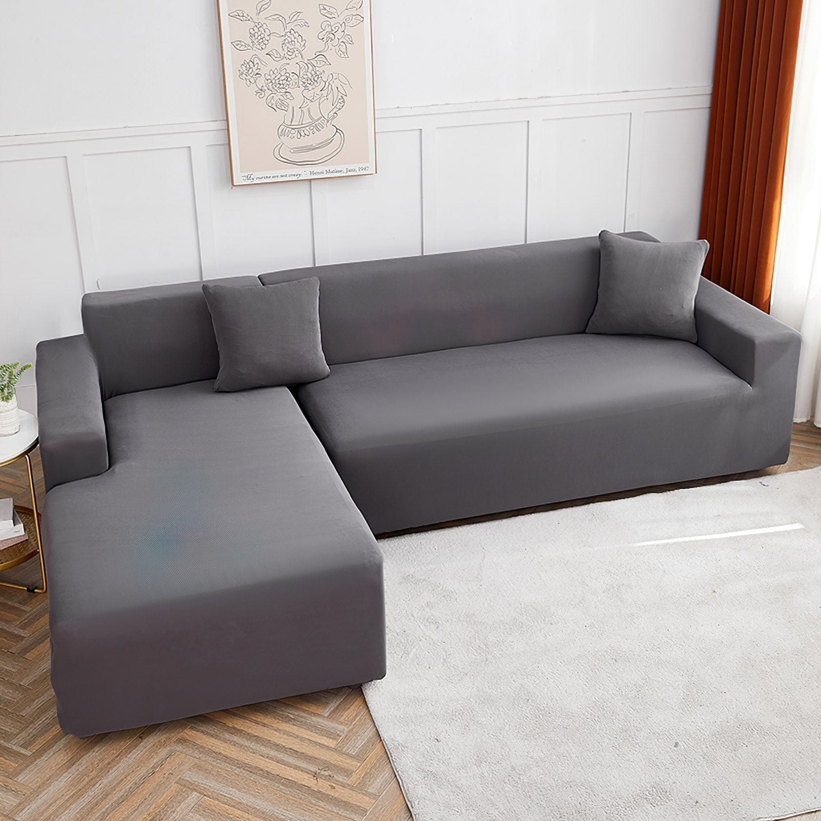 Grau - Sofabezüge für klassische und Ecksofas - Das Haus der Überzüge