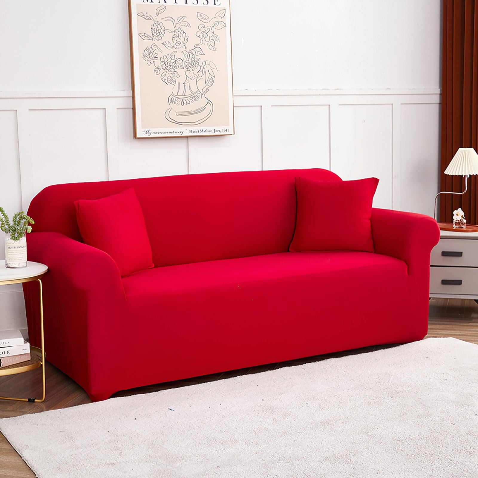 Rot - Sofabezüge für klassische und Ecksofas - Das Haus der Überzüge
