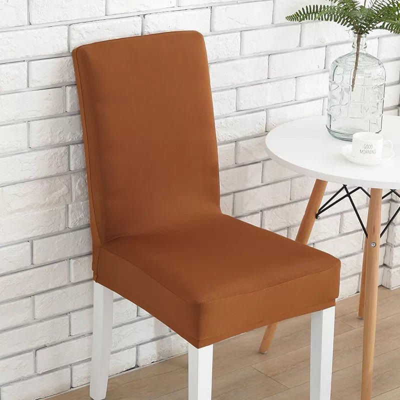 Stretch-Stuhlhusse Kaffeebraun
