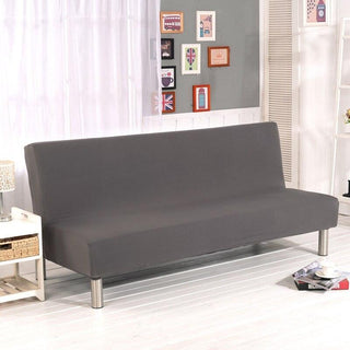 Stretch-Bezug für Klick-Klack-Sofa, Grau, auf einem Klick-Klack-Sofa