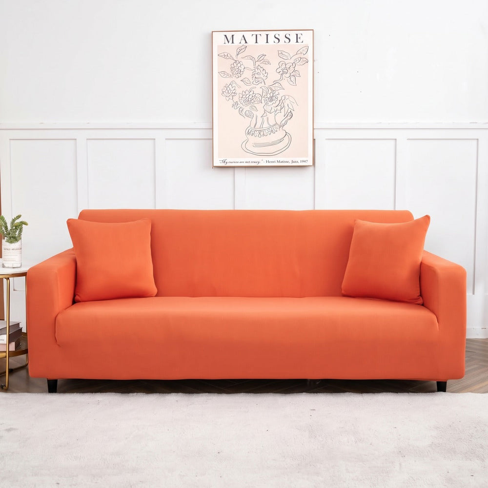 Stretch-Sofabezug Orange