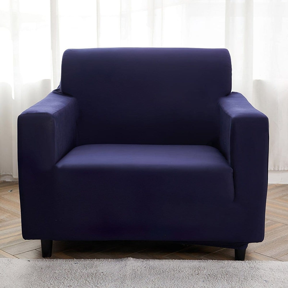 Stretch-Sesselbezug Marineblau