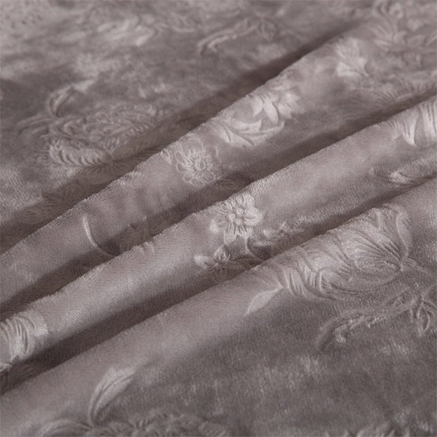 Grau - Sofabezüge aus Geprägter Samt für klassische und Ecksofas - Das Haus der Überzüge