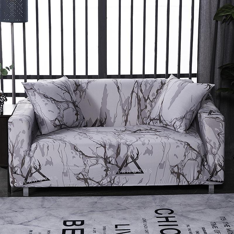 Grau marmoriert - Sofabezüge für klassische und Ecksofas - Das Haus der Überzüge - Das Haus der Überzüge