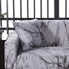 Grau marmoriert - Kissenüberzüge 45 X 45 cm X 2 Artikel - Das Haus der Überzüge - Das Haus der Überzüge